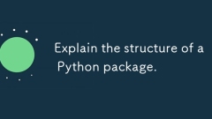 Erklären Sie die Struktur eines Python -Pakets.