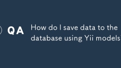 How do I save data to the database using Yii models?