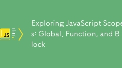 JavaScript 스코프 탐색 : 글로벌, 기능 및 블록