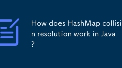 How does HashMap collision resolution work in Java?