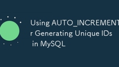 Verwenden Sie auto_increment zum Generieren eindeutiger IDs in MySQL