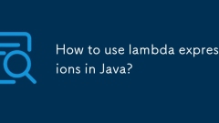 How to use lambda expressions in Java?