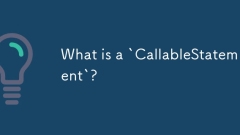 What is a `CallableStatement`?