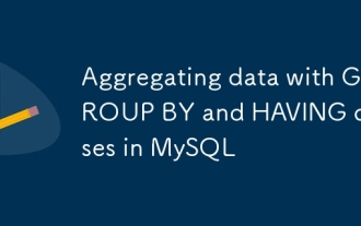 Aggregating data with GROUP BY and HAVING clauses in MySQL