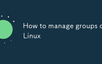 How to manage groups on Linux
