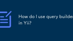How do I use query builder in Yii?