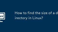 How to find the size of a directory in Linux?