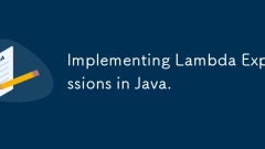 Implementing Lambda Expressions in Java.