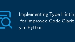 Implémentation de type de type pour améliorer la clarté du code dans Python
