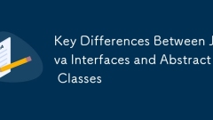 Key Differences Between Java Interfaces and Abstract Classes