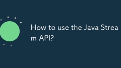 How to use the Java Stream API?