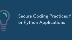 Python应用程序的安全编码实践