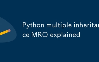 Python multiple inheritance MRO explained