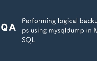 使用mySQL中的mysqldump執行邏輯備份