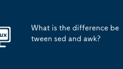 What is the difference between sed and awk?