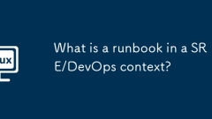 What is a runbook in a SRE/DevOps context?