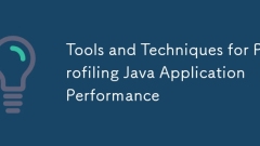 Tools and Techniques for Profiling Java Application Performance