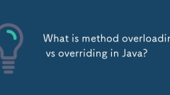 What is method overloading vs overriding in Java?