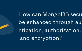 How can MongoDB security be enhanced through authentication, authorization, and encryption?