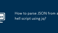 Wie kann ich JSON mit JQ aus einem Shell -Skript analysieren?