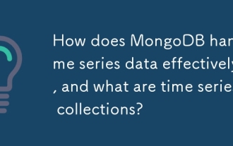 How does MongoDB handle time series data effectively, and what are time series collections?