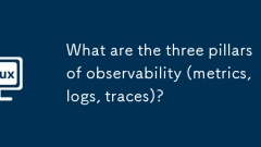 What are the three pillars of observability (metrics, logs, traces)?
