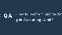 How to perform unit testing in Java using JUnit?