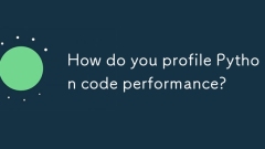 Wie profilieren Sie die Python -Code -Leistung?