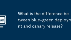 What is the difference between blue-green deployment and canary release?