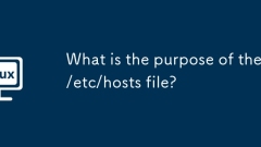 What is the purpose of the /etc/hosts file?
