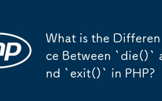 What is the Difference Between `die()` and `exit()` in PHP?