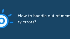 How to handle out of memory errors?