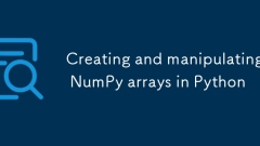 PythonでNumpyアレイを作成および操作します
