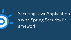 Sicherung von Java -Anwendungen mit Frühlingssicherheitsrahmen