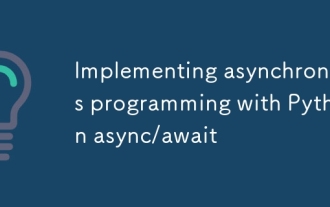 Implementing asynchronous programming with Python async/await