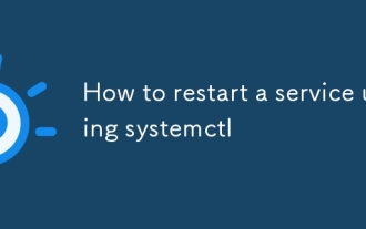How to restart a service using systemctl