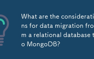 Apakah pertimbangan untuk penghijrahan data dari pangkalan data relasi ke MongoDB?