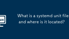 What is a systemd unit file and where is it located?