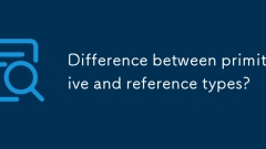 Difference between primitive and reference types?