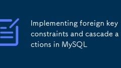 MySQLに外部キーの制約とカスケードアクションの実装