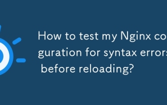 Wie teste ich meine Nginx -Konfiguration auf Syntaxfehler vor dem Nachladen?