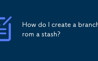 Bagaimana saya membuat cawangan dari stash?