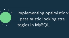 MySQL에서 낙관적 대 비관적 잠금 전략 구현