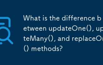 What is the difference between updateOne(), updateMany(), and replaceOne() methods?