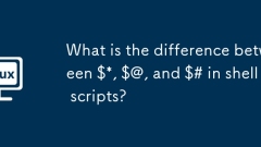 Quelle est la différence entre $ *, $ @ et $ # dans les scripts shell?