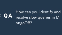 How can you identify and resolve slow queries in MongoDB?