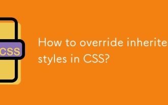 How to override inherited styles in CSS?