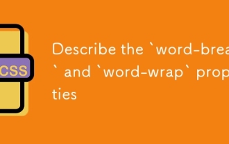 Describe the `word-break` and `word-wrap` properties
