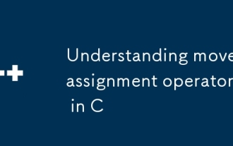 Understanding move assignment operator in C
