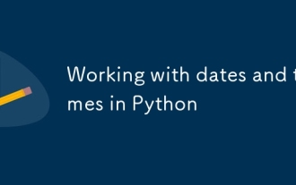 Working with dates and times in Python